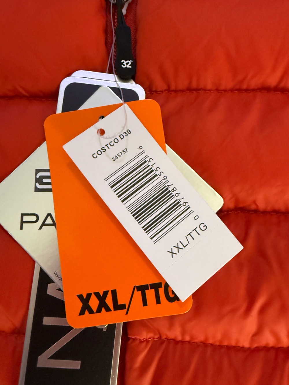 Men’s orange puffer vest - Picture 4 of 6